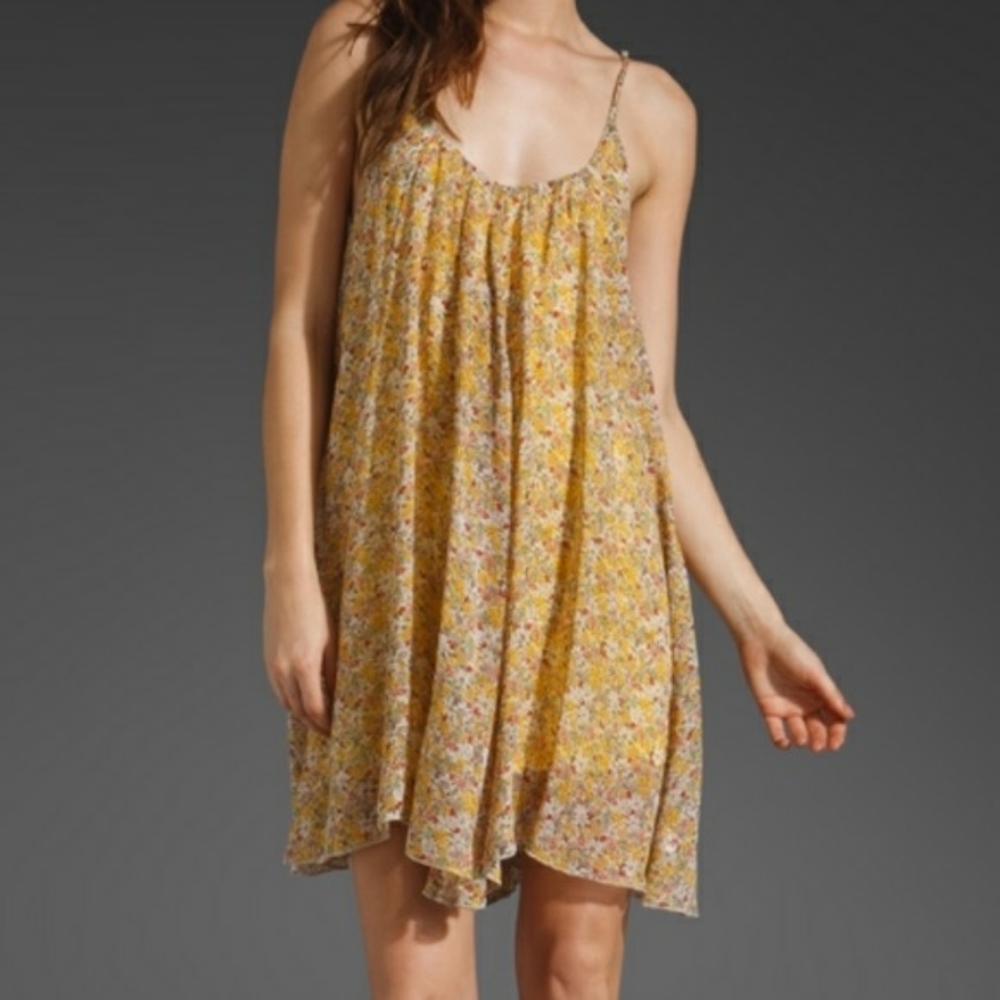 Blu Moon Floral Print U-back Dress